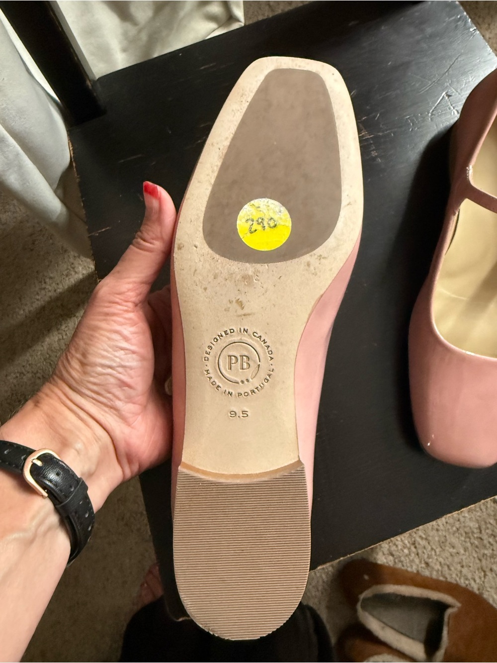 Classic patent Pink leather Poppy Barley Mary Jane Flats - Women - Picture 5 of 5